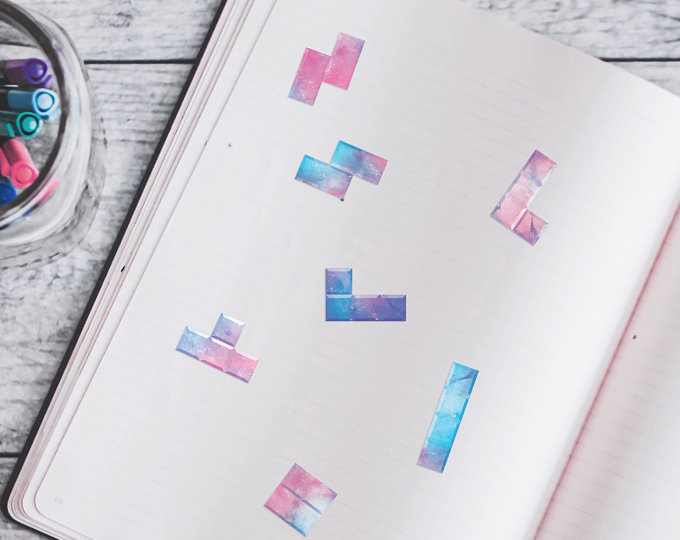 Tetris Galaxy Stickers